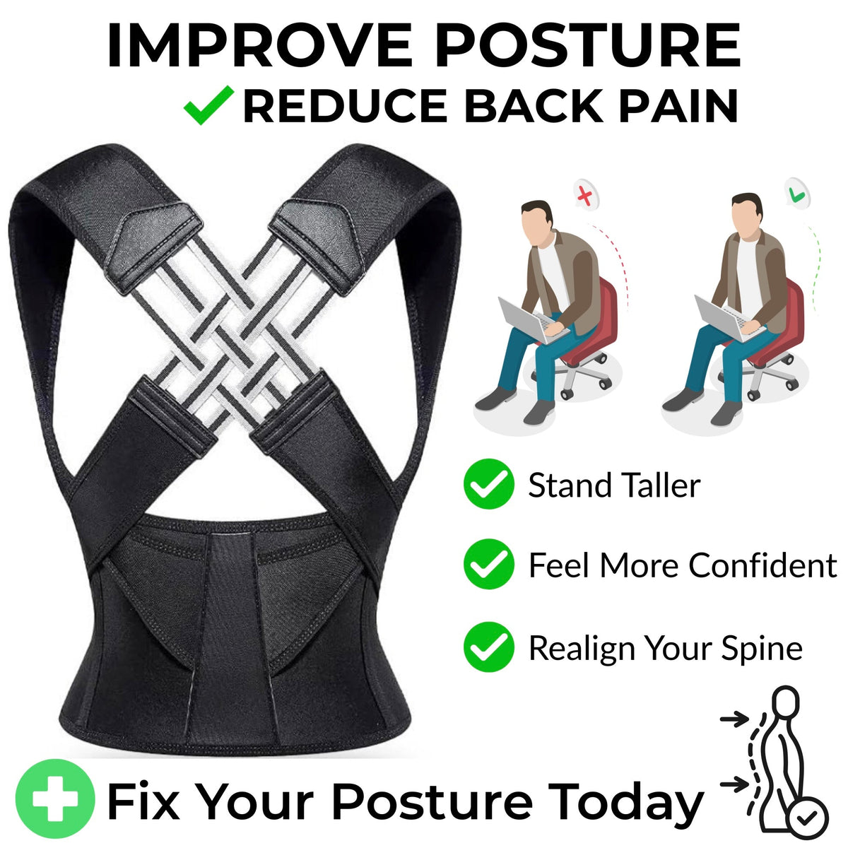 Lumova Posture Corrector Brace for Men and Women