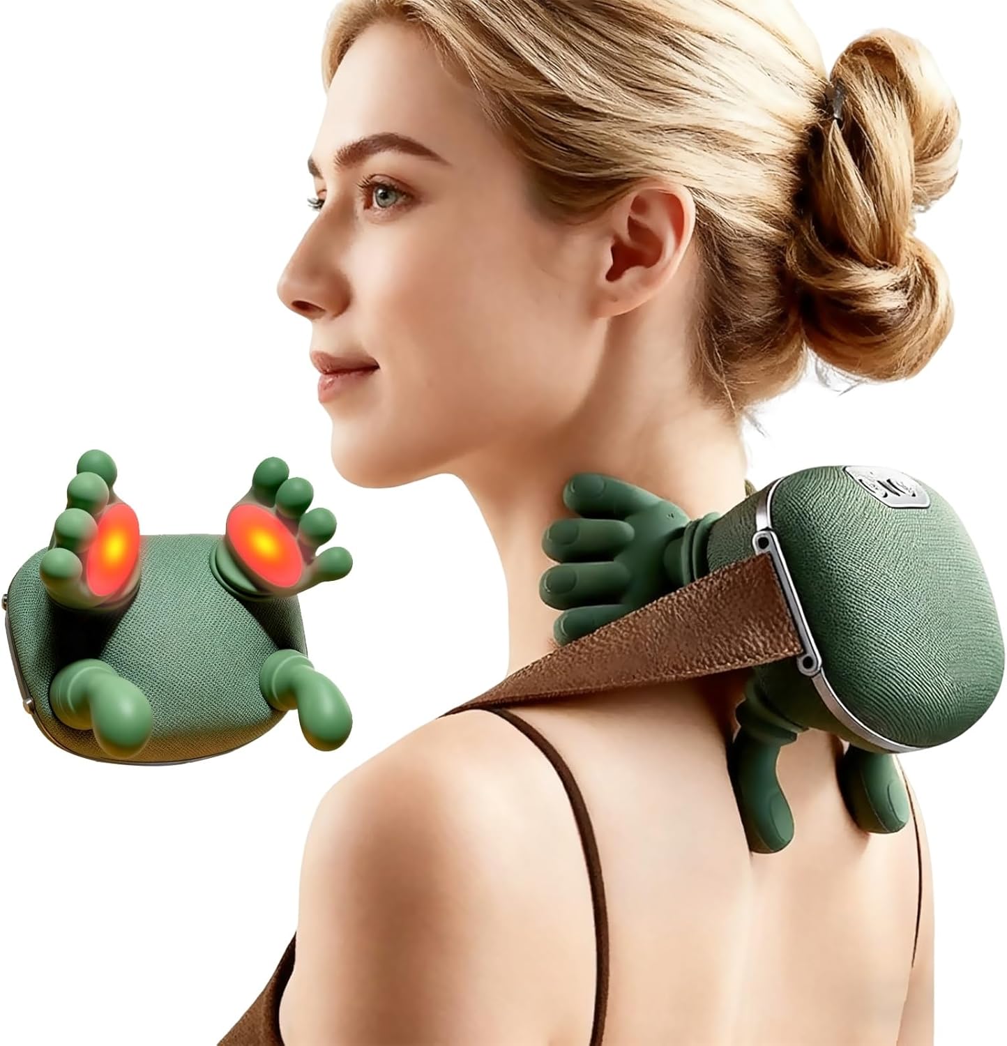 LUMOVA™ – 4D Green Neck & Shoulder Heat Massager