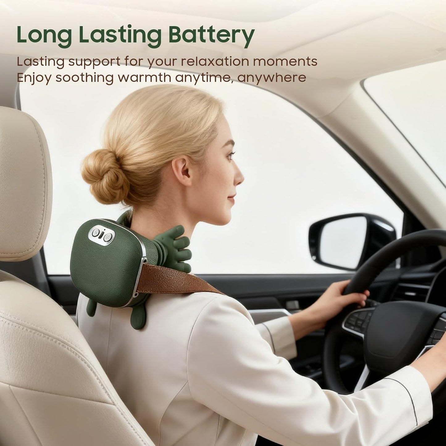 LUMOVA™ – 4D Green Neck & Shoulder Heat Massager