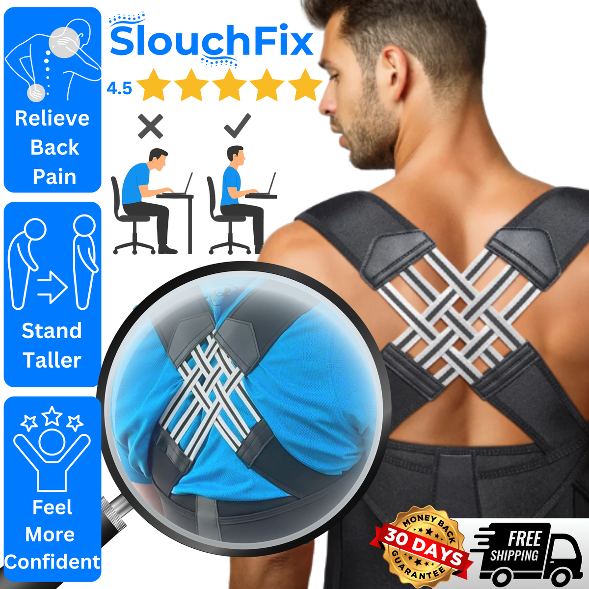 Lumova Posture Corrector Brace for Men and Women