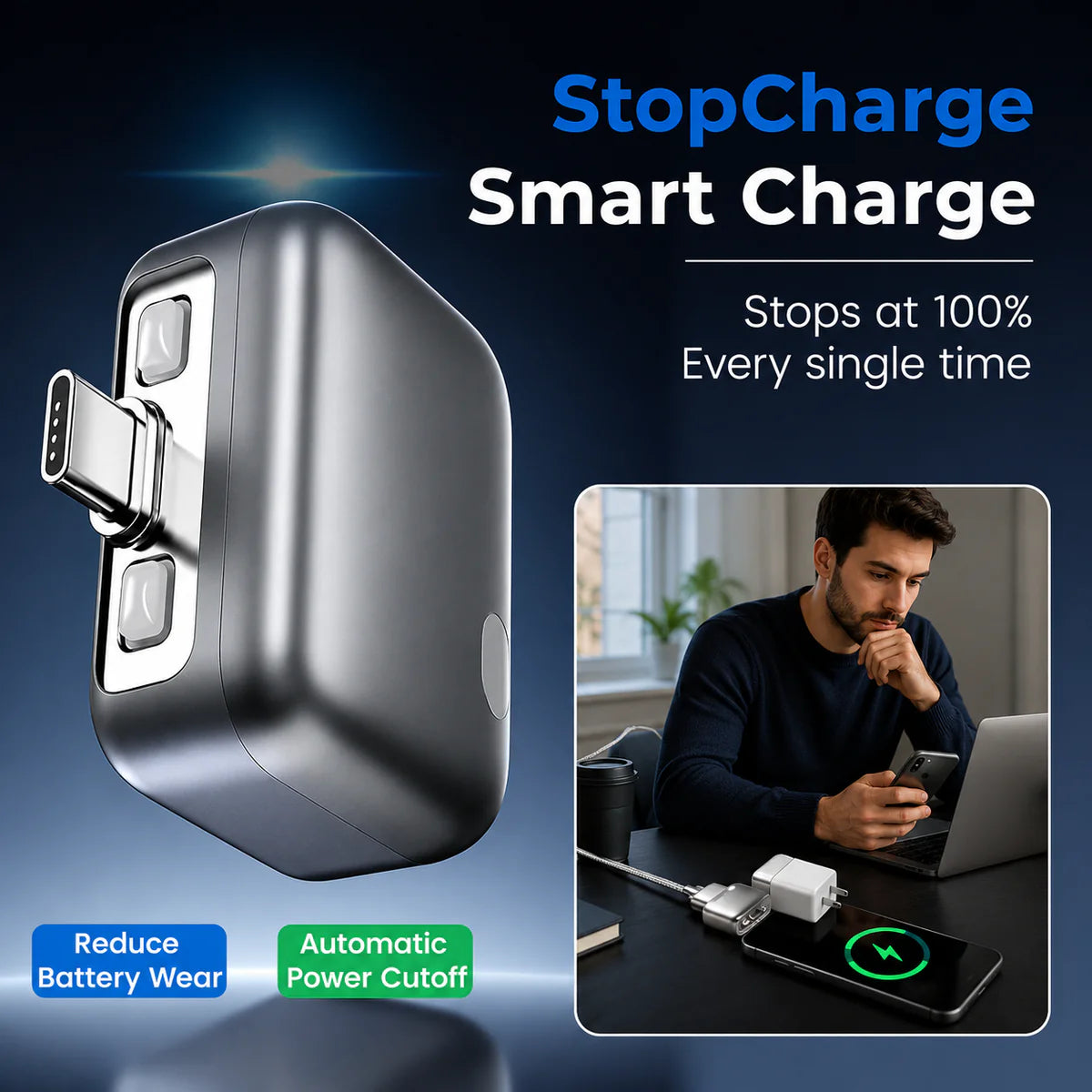 Autopop AI Charger Disconnector 140W Fast Charging ( 1 Year Warranty )