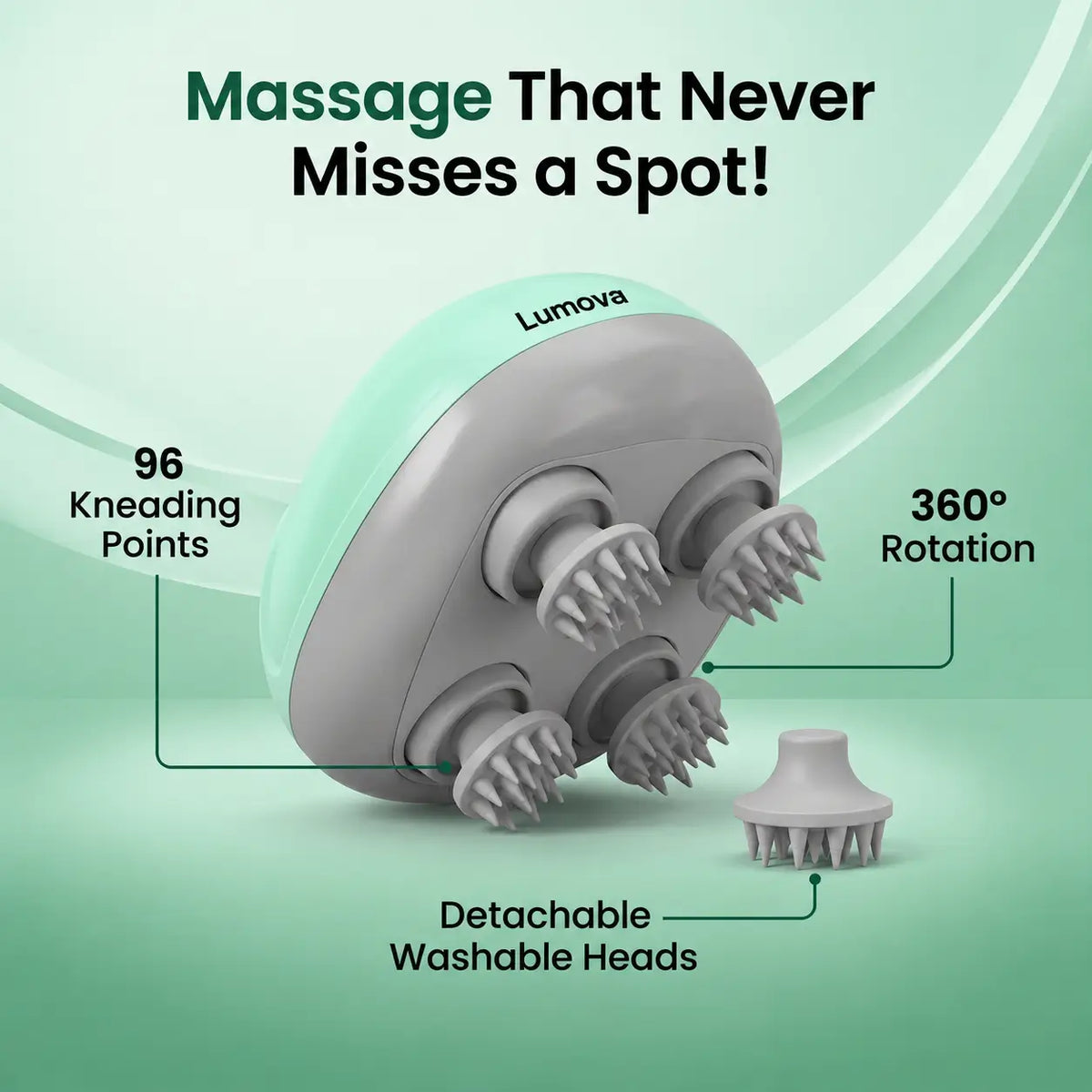 4-Heads Electric Scalp Massager