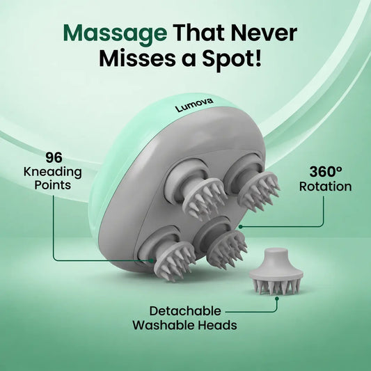 4-Heads Electric Scalp Massager