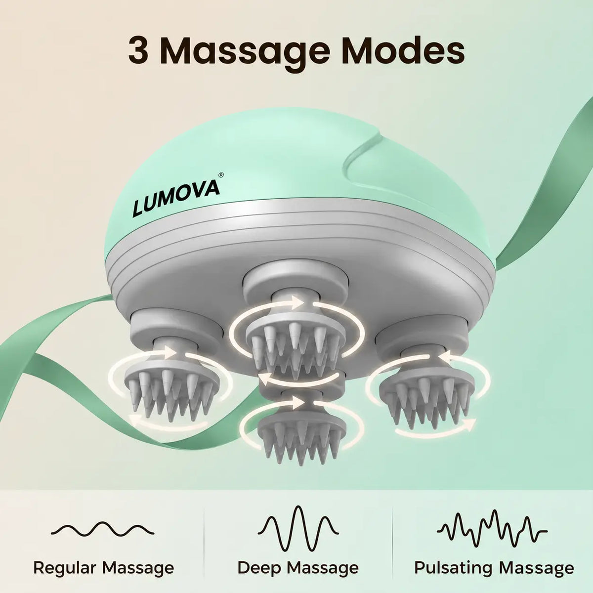 4-Heads Electric Scalp Massager