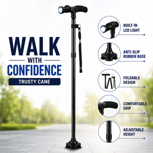 Lumova Pivot Walking Stick with Led Light